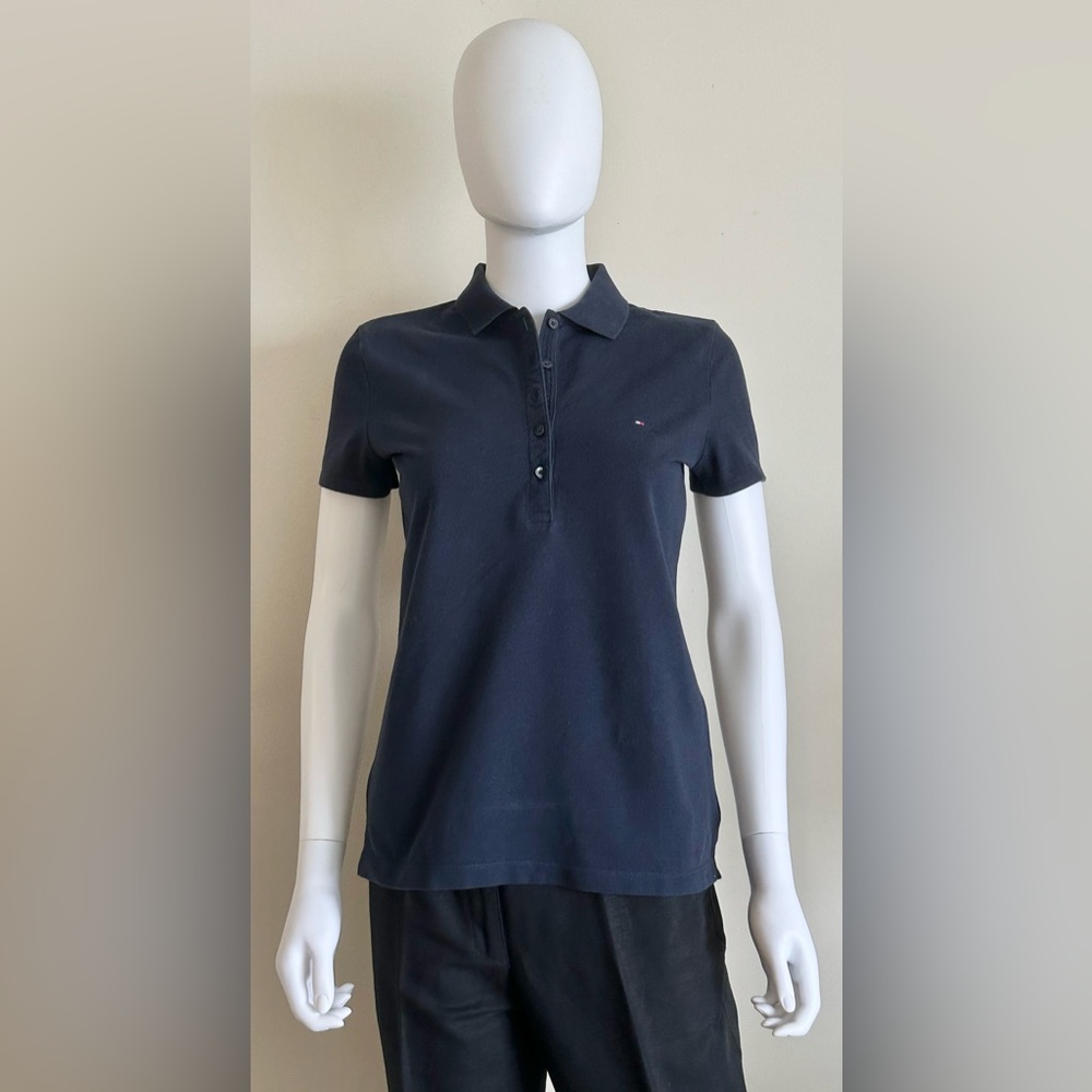 Tommy Hilfiger Women’s Size S Navy Blue Polo Tee